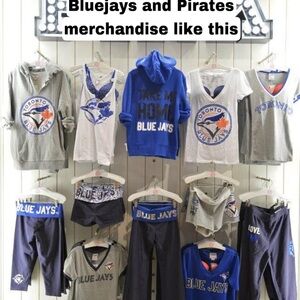 Looking for VS pink Bluejays and Pirates merchandise